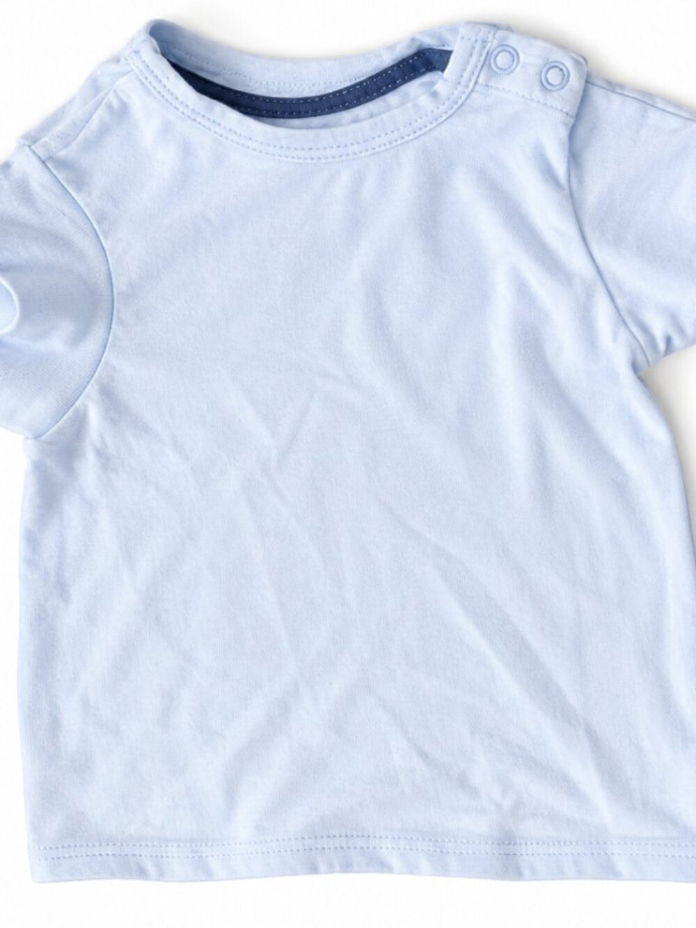 Baby Blue Short Sleeve Baby Tee | Size 6–9 Months | Basic Everyday Essential
